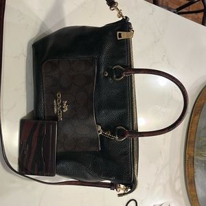 Coach bag and card holder